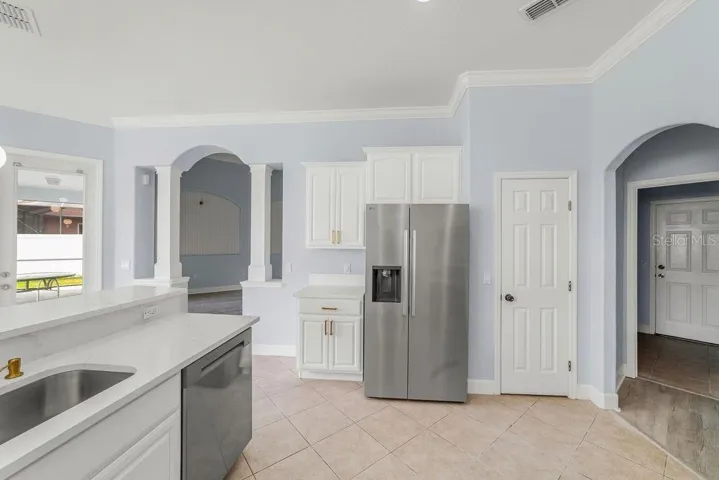 opened concept kitchen