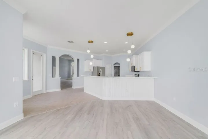 opened concept kitchen