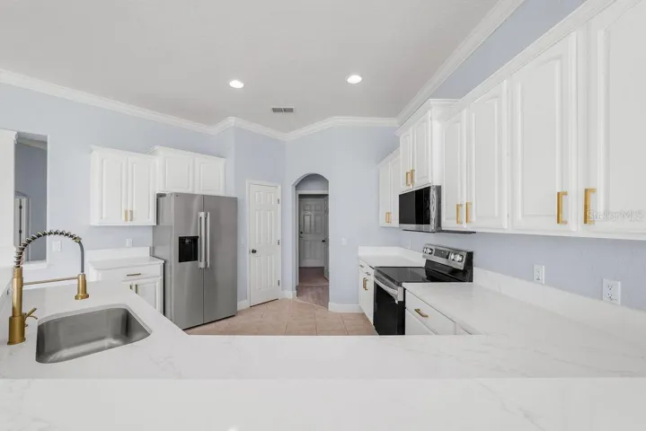 opened concept kitchen