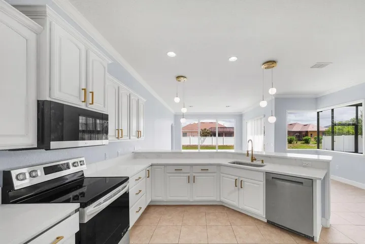 opened concept kitchen