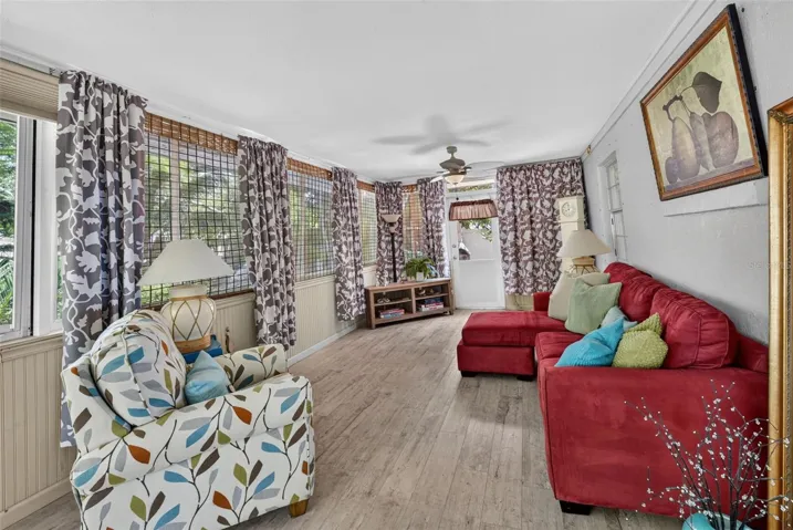 Enclosed Florida room.