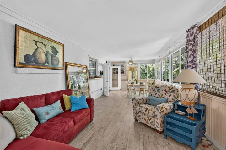 Enclosed Florida room.