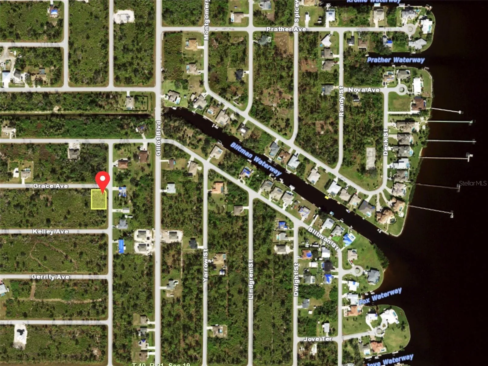 Myakka River to the right of photo
