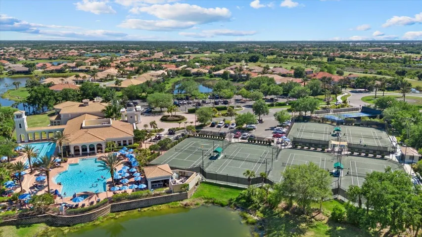 Clubhouse pool and tennis courts