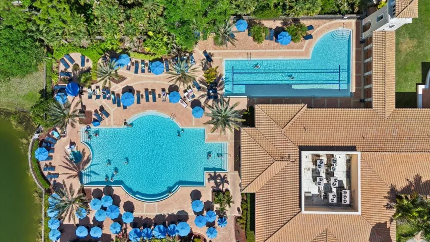 Community lap pool and amenity pool