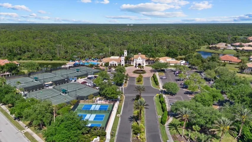Clubhouse, Tennis Courts and Pickleball Courts