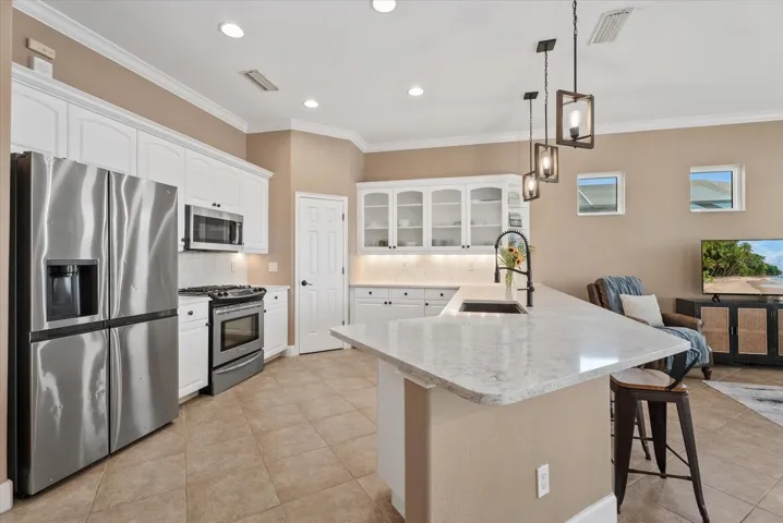 Stainless Steel Appliances and closet pantry