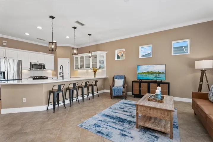 Family Room and Kitchen