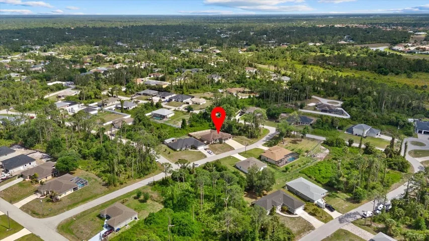 Aerial of neigborhood