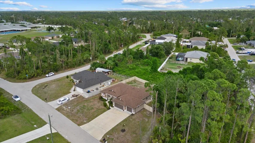 Aerial of neighborhood