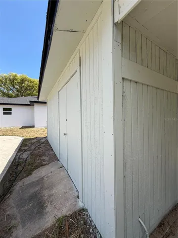 View of storage from dock