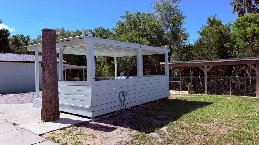 Rear of cabana