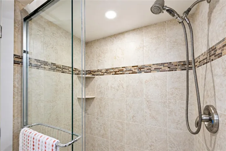 Primary bathroom walk in shower