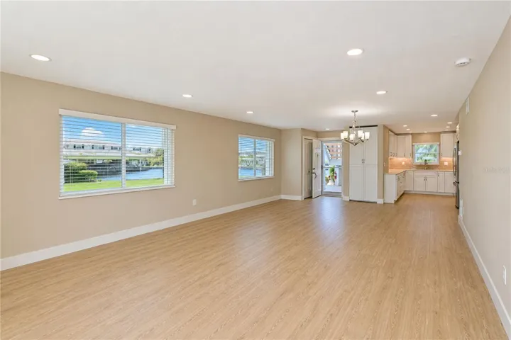 Interior view to kitchen