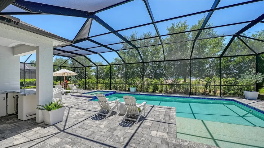 Heated pool and spa