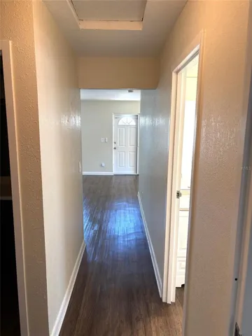 Hallway toward front entrance.