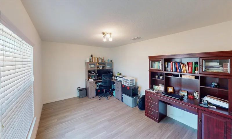 A valuable flex space adds versatility to the floor plan and can easily serve as a home office, front den, library, fitness room, or quiet retreat—giving you the freedom to tailor the home to your lifestyle.