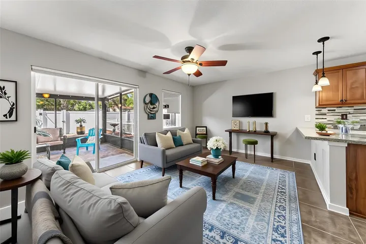 Virtually Staged Living area
