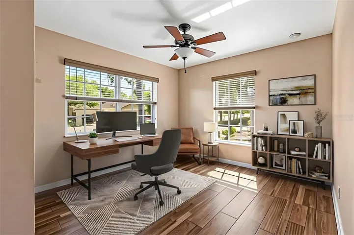 Virtually Staged bedroom 1 or office use
