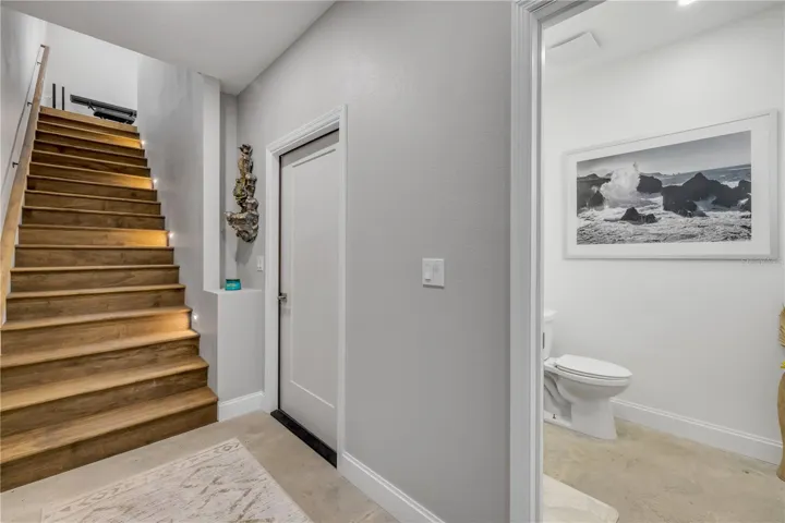 Upstairs to Apartment