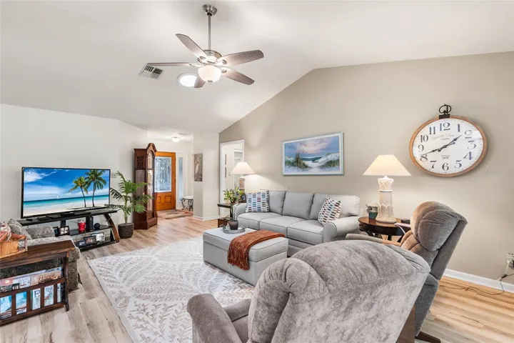VIEW OF LIVING ROOM/GREATROOM TOWARDS FOYER