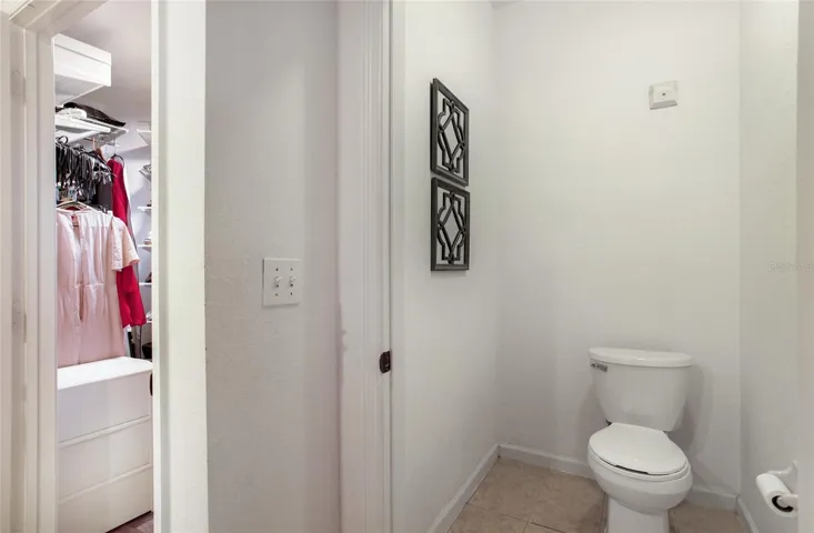 Master bathroom and closet