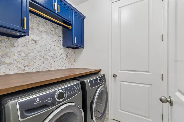 Upstairs laundry room