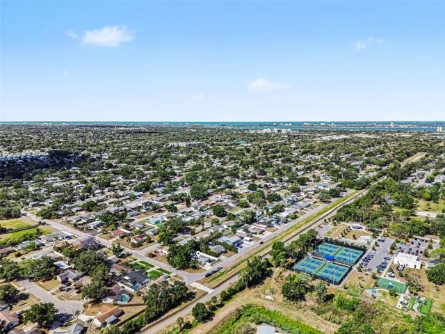 Ariel view of surrounding community