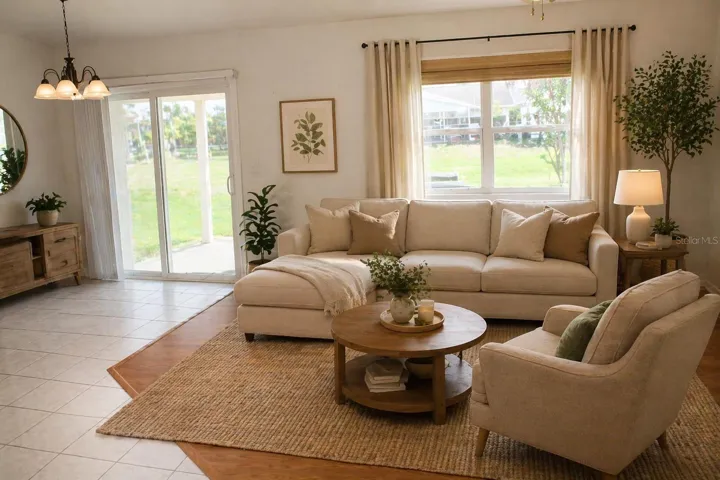 Potential Living area with paint and soft decor