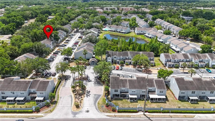 aerial view of community