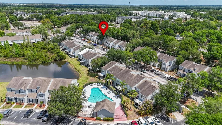 aerial view of community