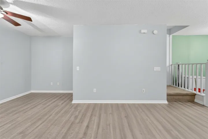 Living room virtually staged