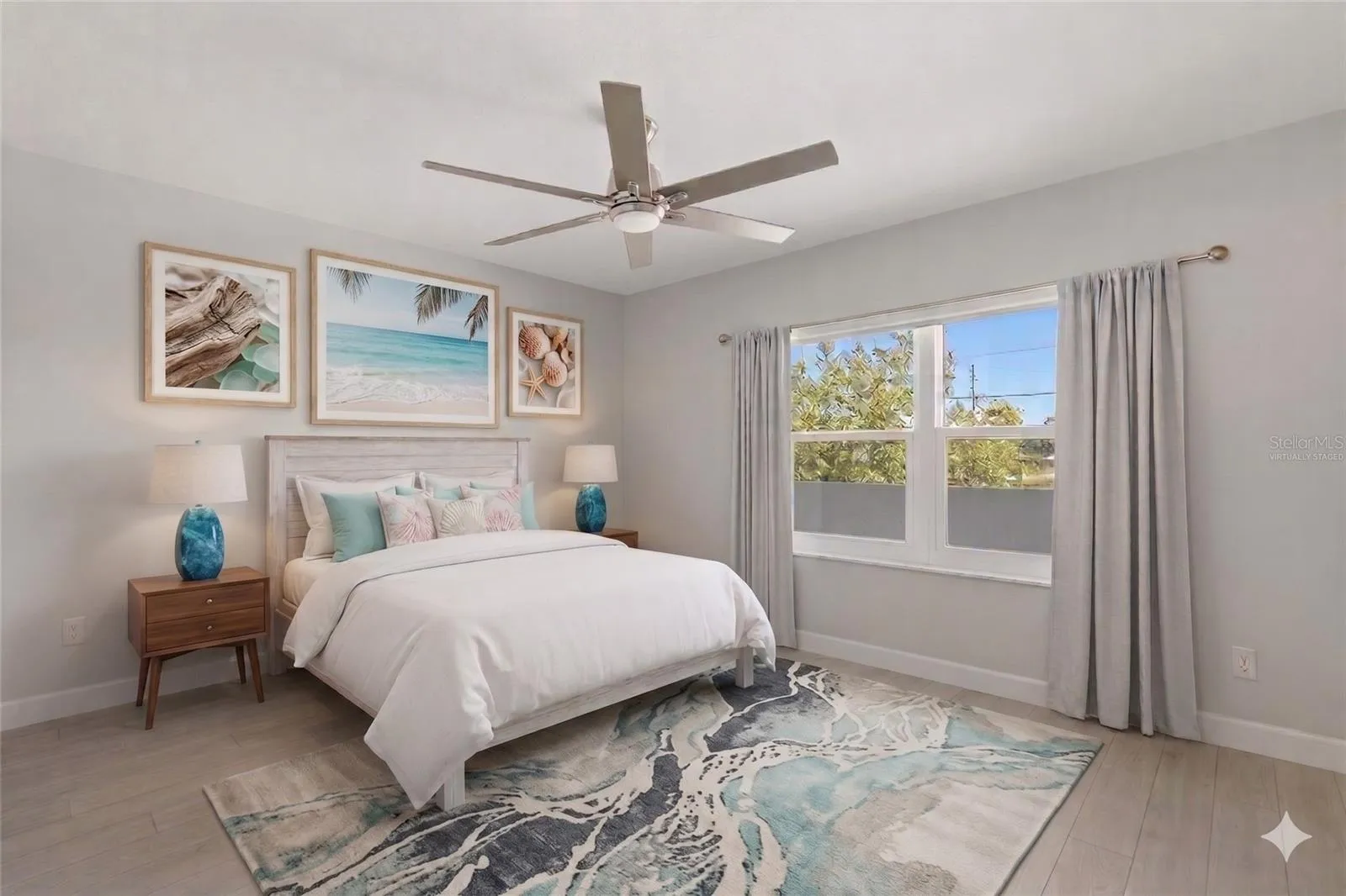 Virtually staged 3rd Bedroom or office.