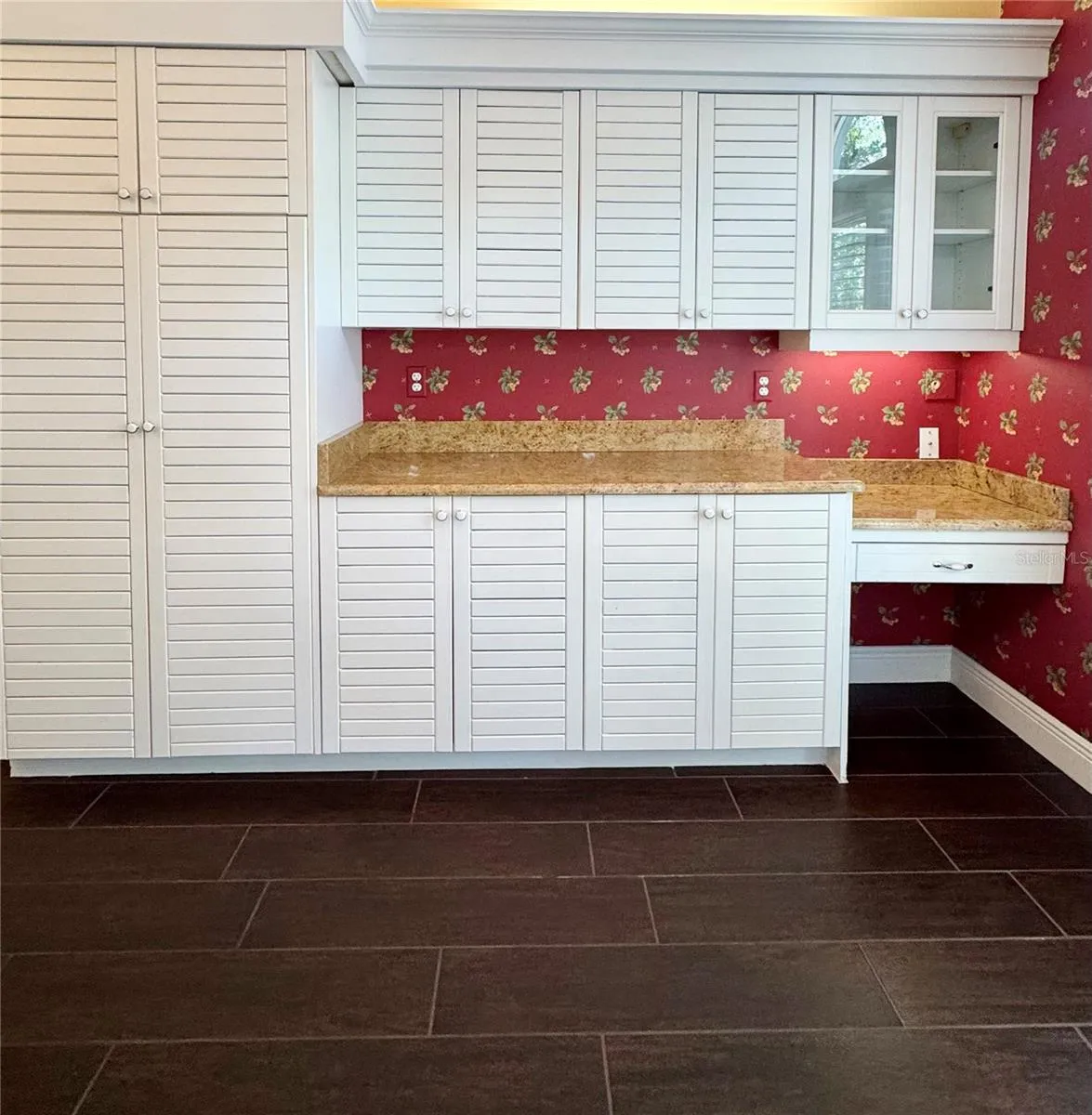 Custom Built-In  Kitchen Cabinets &amp; Desk area