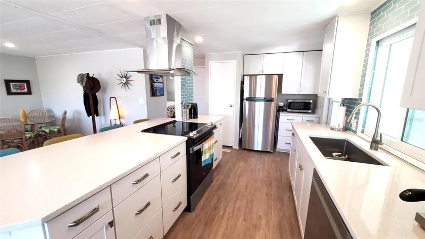 Open kitchen with