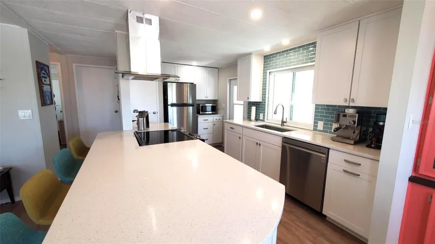 Open kitchen with
