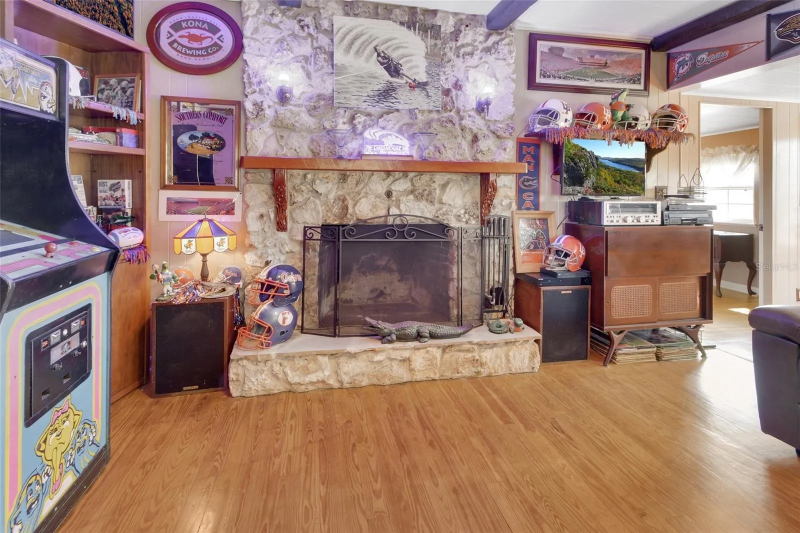 Stone Fireplace