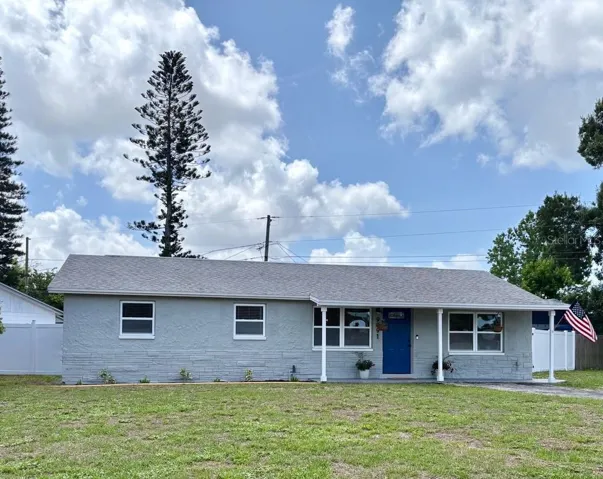 Solid concrete block construction on this well maintained home