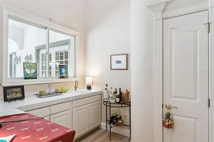 Wet Bar Area off Living Room.
