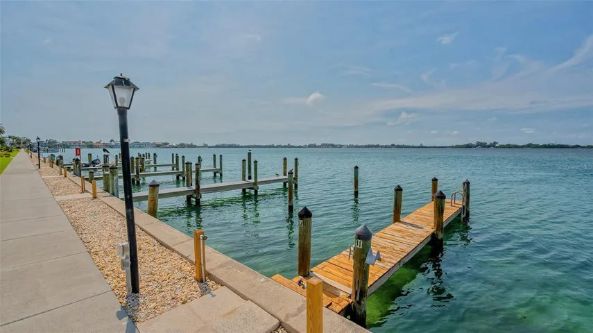 Electric and water available for boat slips.