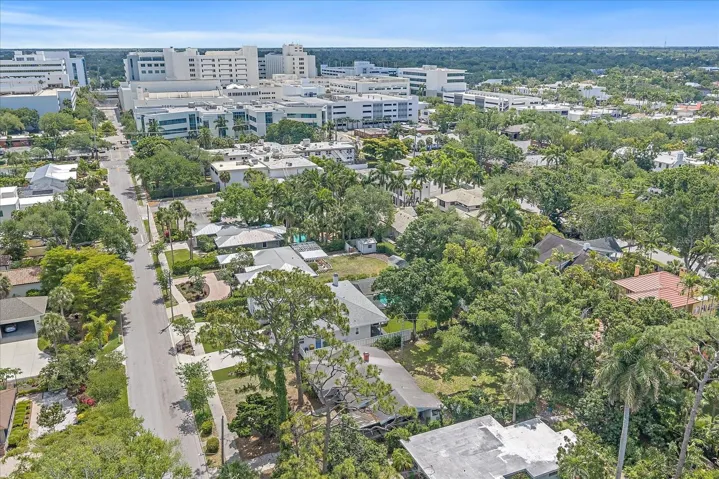 One block to Sarasota Memorial Hospital