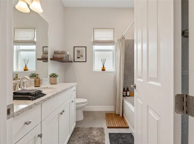 Ai Virtually staged bathroom.