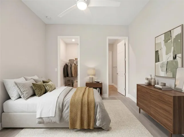 Ai Virtually staged bedroom.