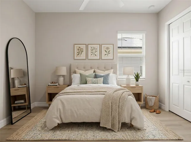 Ai Virtually staged bedroom.