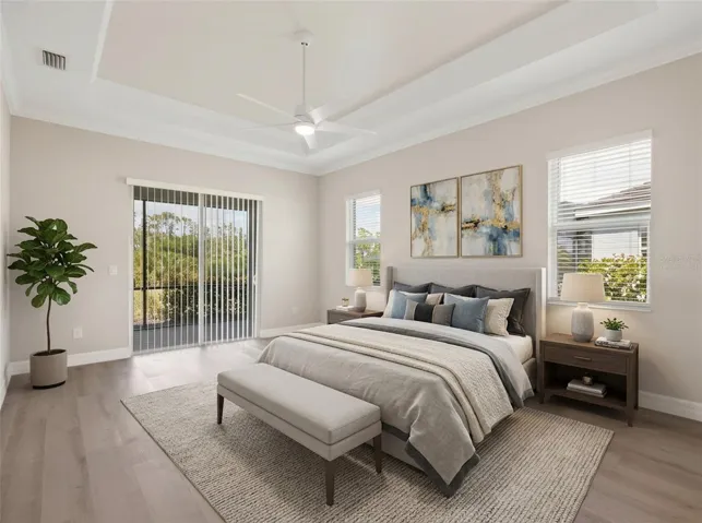 Ai Virtually staged bedroom.