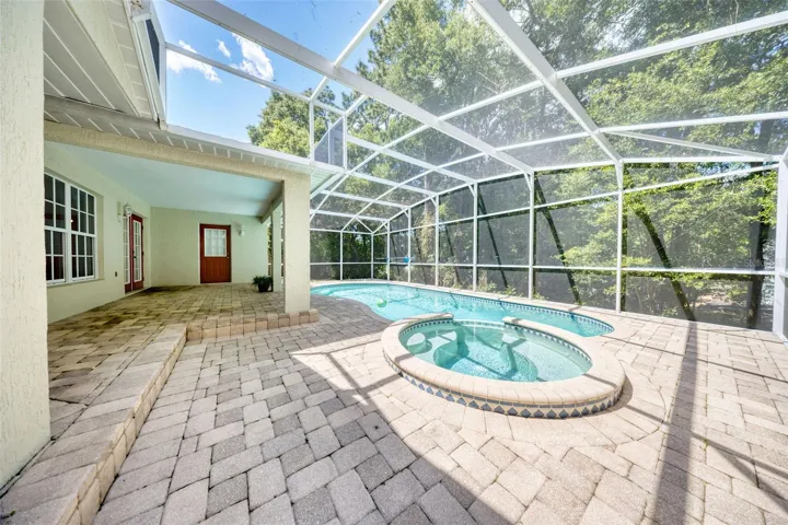 Pool/Spa and Pavered Deck Area