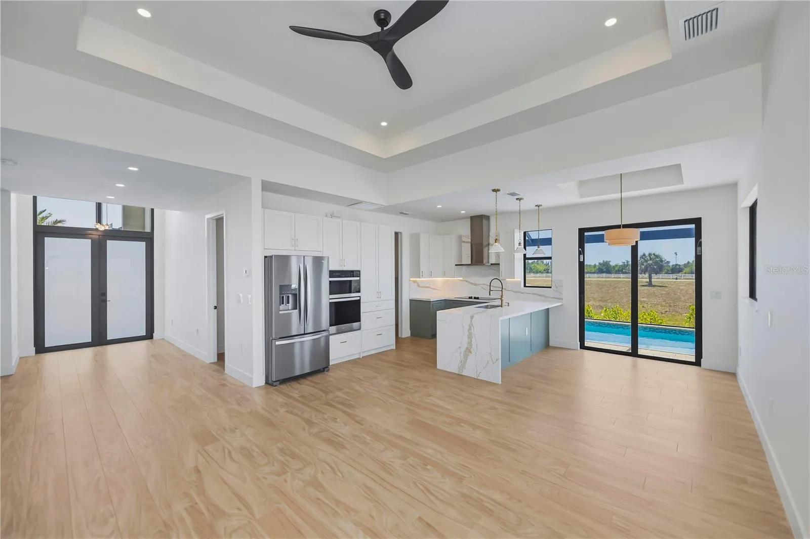 Living Room and Kitchen Designed for Entertaining.
