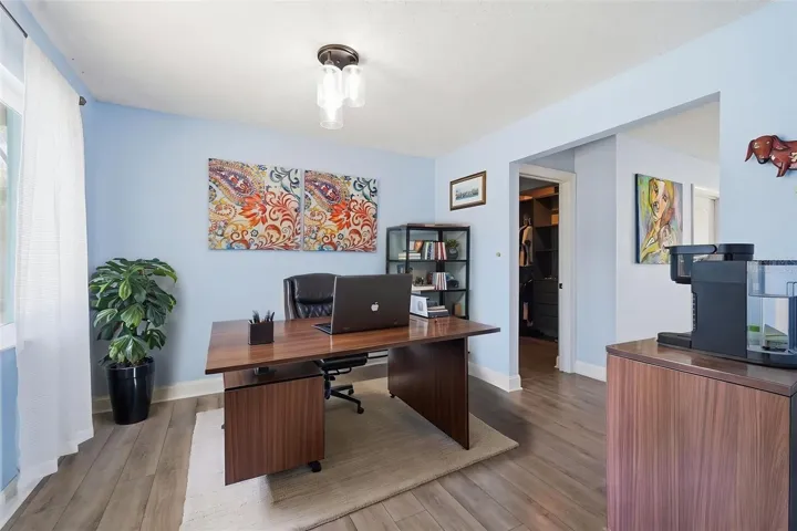 *Virtually Staged* Family Room as Office Space