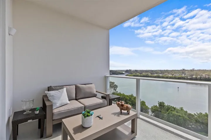 South-Facing Covered Private Terrace with open water and city views!