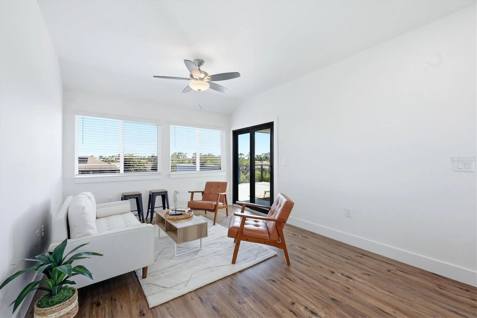 Sliding glass doors from bonus room to your second floor deck